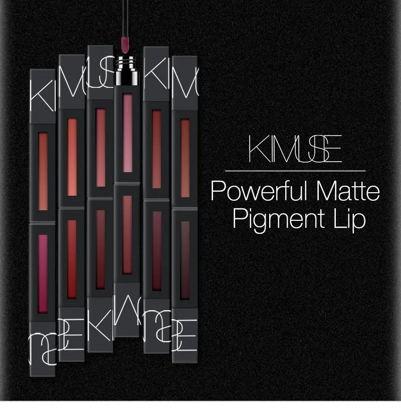 Kimuse Powermatte пигмент для губ только то, что мне нужна Помада Макияж Водонепроницаемая матовая Жидкость Помада