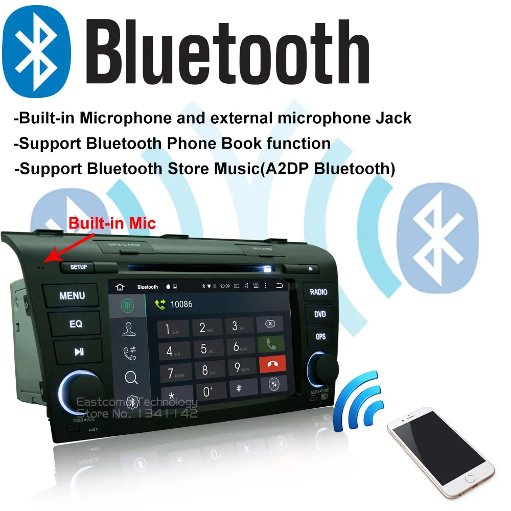 Flash Deal Pure Android 6.0 Car DVD for Mazda 3 2004 2005 2006 2007 2008 2009 With Octa Core Radio Bluetooth Rear View Camera 15