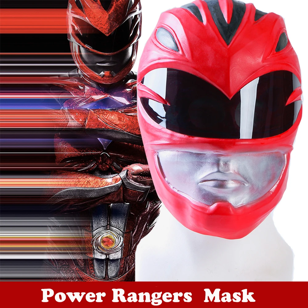 جديد فيلم باور رينجرز المحارب خوذة جيسون هالوين قناع تأثيري قناع الأحمر Power Ranger Mask Power Rangers Helmetmask Power Rangers Aliexpress
