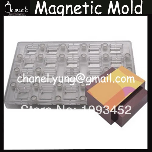 

NEW!!20pcs 3D Shape Chocolate Stainless Magnetic Mold with Chocolate Transfer Sheet,DIY Handmade Chocolate Mold,Chocolate Tools