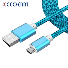 100 см длинный USB 2,0 микро usb зарядный кабель зарядное устройство для смартфона 1 метр V8 Android тканая линия для xiaomi huawei htc lg moto