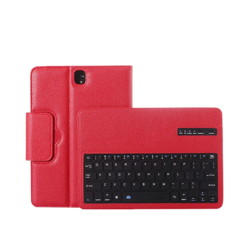 Чехол-клавиатура с Bluetooth для samsung Galaxy Tab S3 9,7, роскошный чехол-книжка из искусственной кожи для samsung T820 T825, чехол-подставка для планшета - Цвет: Red