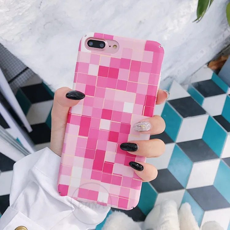 Чехол BUNA для iPhone 6 S 7 8 Plus X чехол s ультра тонкий гладкий рыбья чешуя 5 5S se цветной