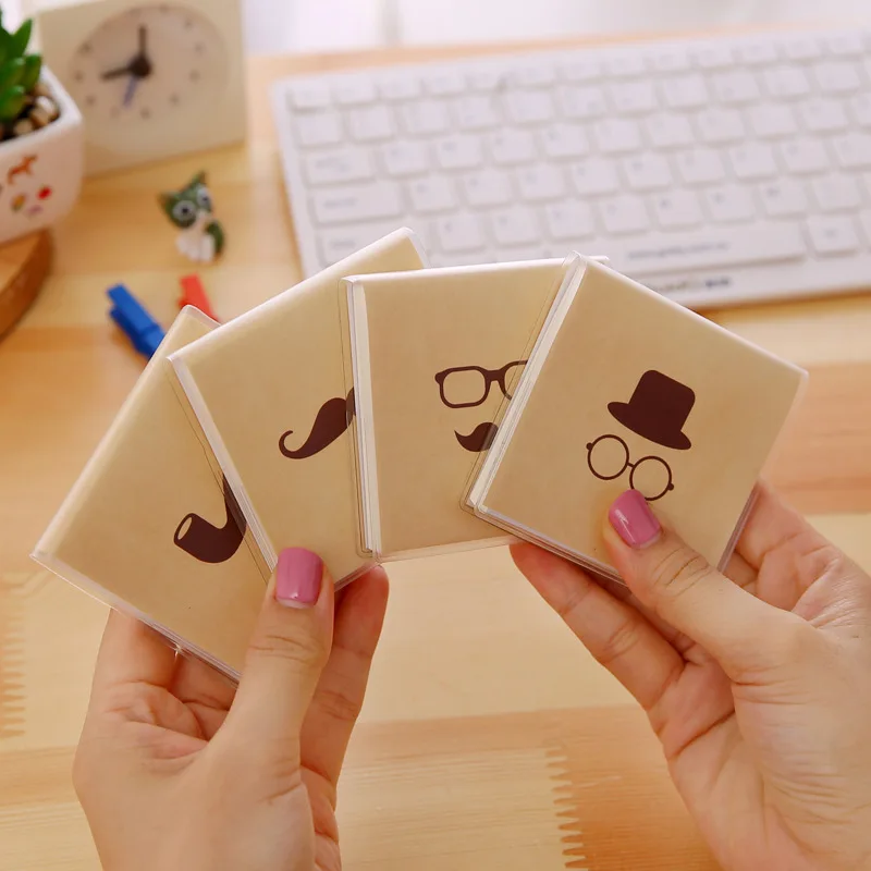

Mustache Series Korean Cartoon Creative Gum Cover Stationery Notepad Office Supplies School Cute Filofax Notebook Diary Students