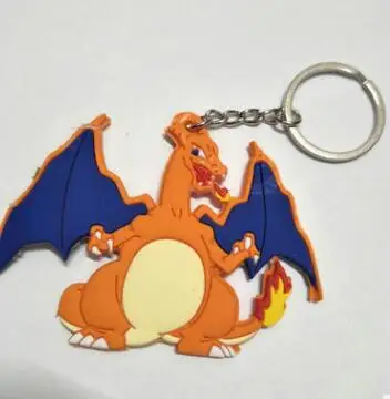 Аниме мультфильм с покемоном go карманный монстр-брелок Пикачу Сквиртл Charizard Charmander брелок фигурки косплей брелок - Цвет: 7