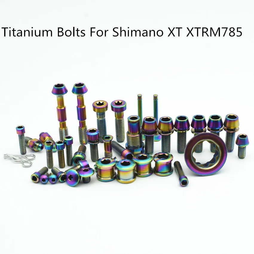 Полный комплект Ti болтов для SHIMANO XT/XTR M785 M8000 модернизированные титановые болты