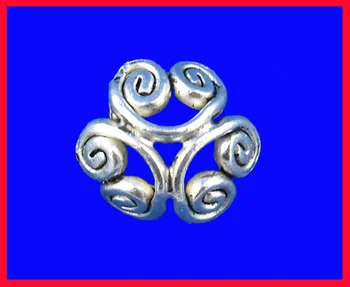 

DoreenBeads Zinc metal alloy Beads Caps Flower Antique Silver Pattern Pattern 12mm( 4/8") x 12mm( 4/8"), 10 PCs