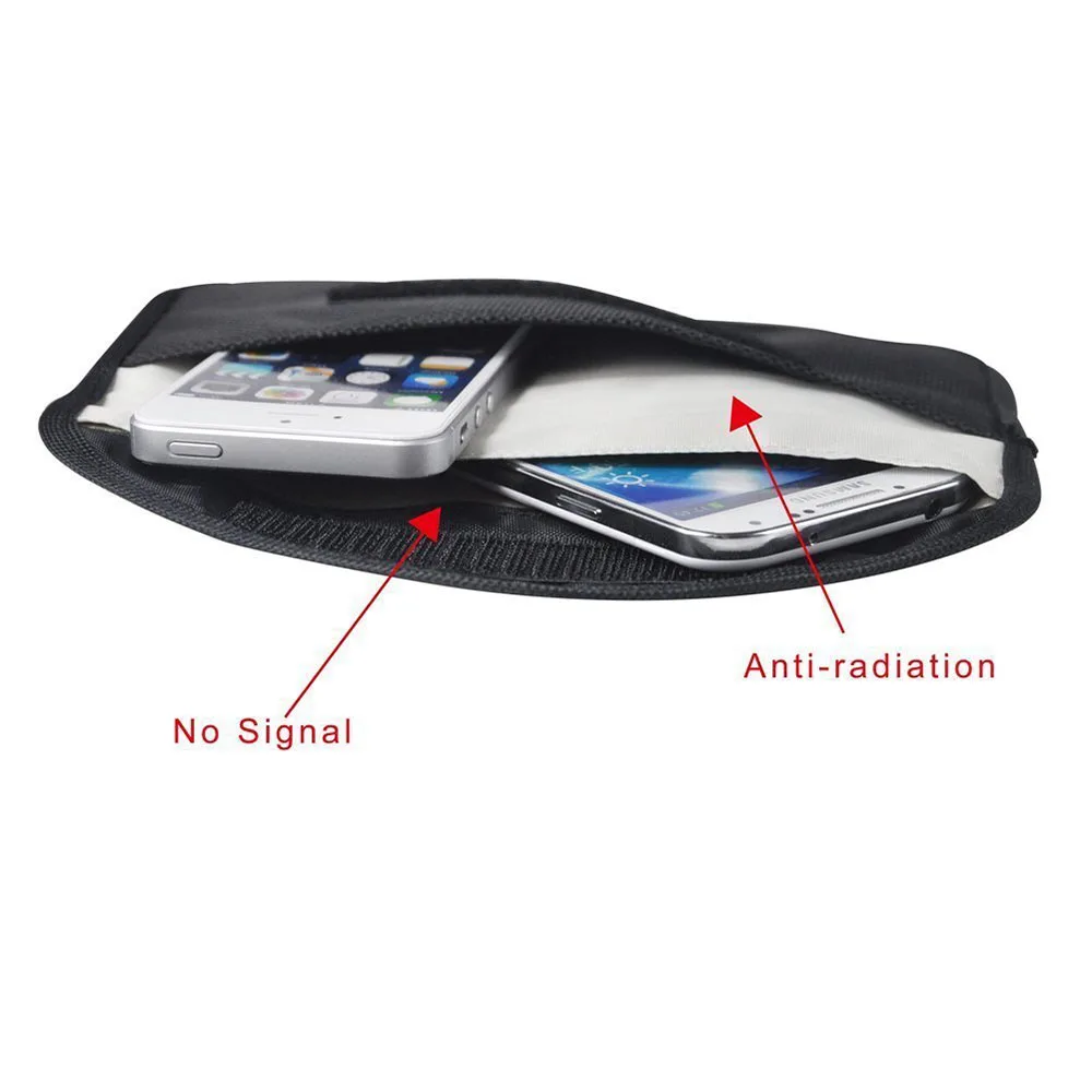 

GSM 3G 4G LTE GPS RF RFID Signal Blocking Bag Anti-Radiation Signal Shielding Pouch Wallet Case for Cell Phone 6 Inch