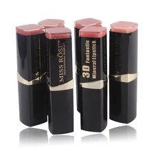 MISS ROSE12 Тип матовая губная помада квадратная трубка губная помада 3D Карандаш Макияж милая девушка губная помада для губ стойкая Увлажняющая помада