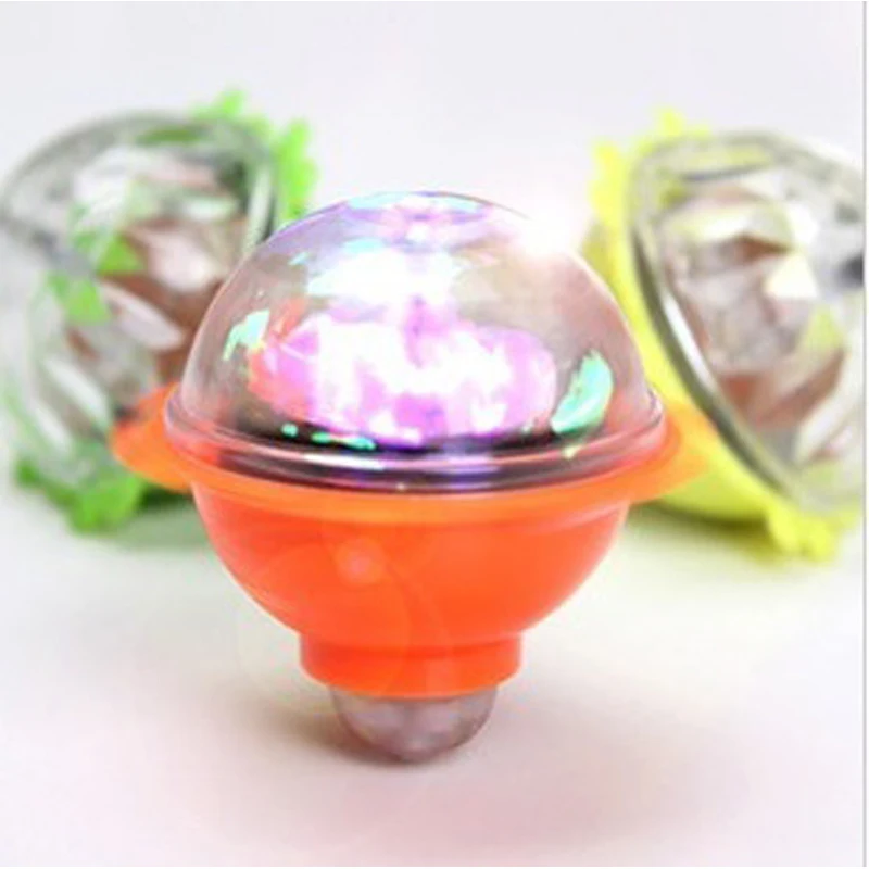 Small Toy Child Luminous Light Up Toy Spinning Top Colorful Flash Toy