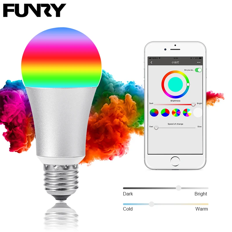 FUNRY WIFI TB Y Smart RGB Color Changing Light Bulb Smart wifi led