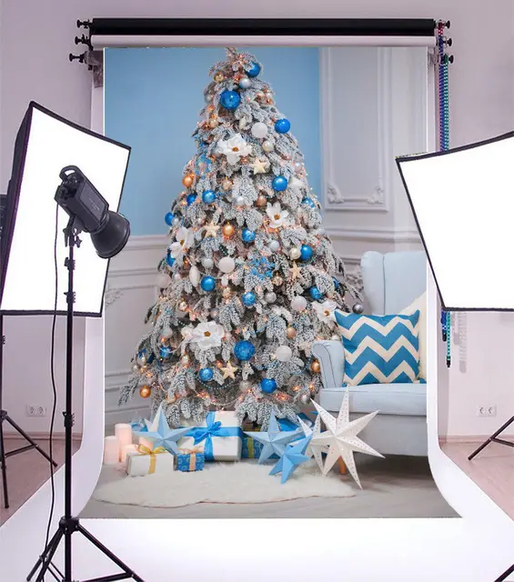 christmas decorations tree gift star rome blue white backgrounds vinyl cloth high quality computer print party - Blue White Christmas Decorations christmas decorations tree gift star rome blue white backgrounds vinyl cloth high quality computer print party - Blue White Christmas Decorations
