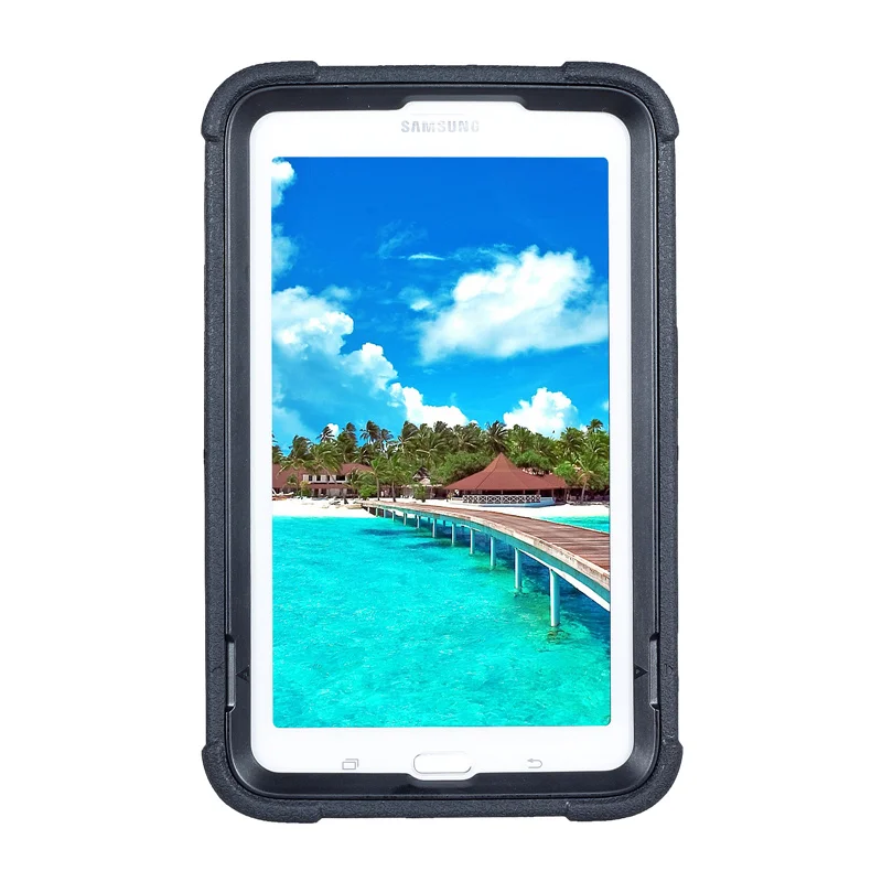 Для Samsung Galaxy Tab E 7 SM-T111 SMT110 SMT113 7,0 дюймов Чехол, трехслойный Броня прочный защитный чехол гибридный защитный с выдвижной ножкой чехол