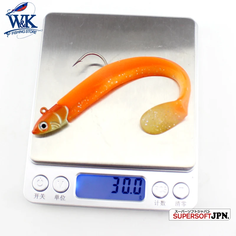 Swing Shad Lure with 20g Jig Head Crazy Eel 11cm Soft Bait Ultimate Inshore  Rock Fishing Seabass JIGS Rig Soft Lure Swimbait