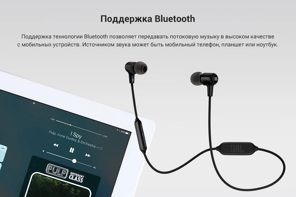 Вставные наушники JBL E25BT