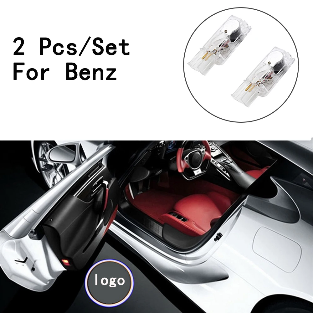 Светодиодный светильник Weclome с логотипом только для Benz W164/W215/AMG/ R300/R320/R400/R500/ML500 Ghost