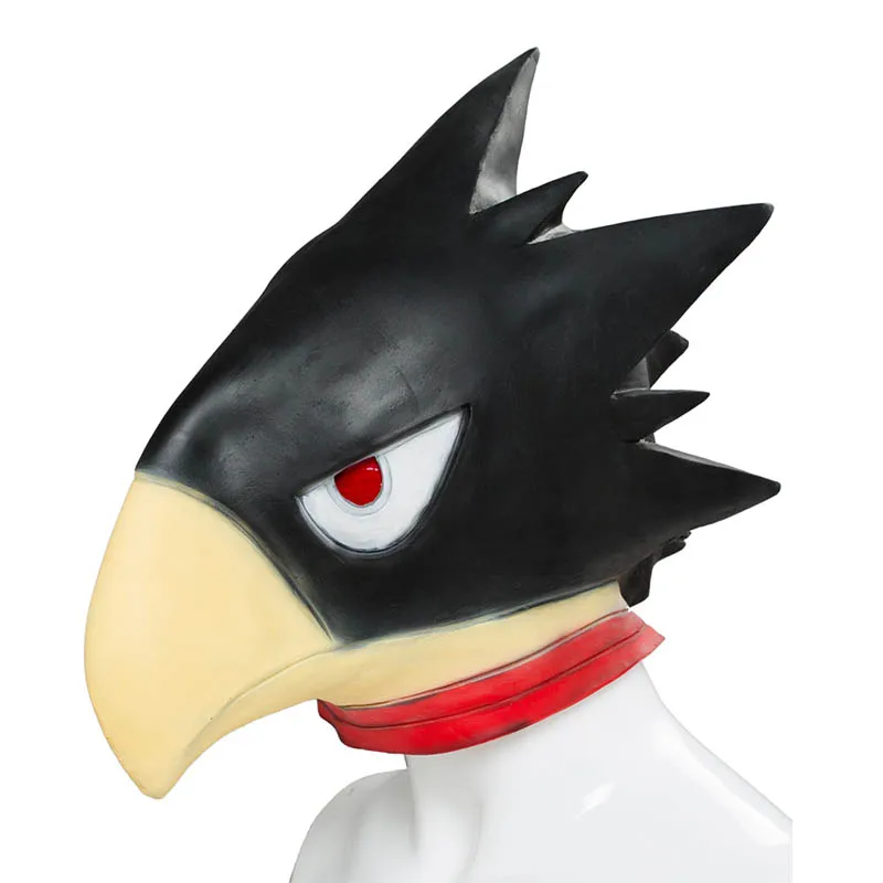 Coshome Boku no Hero Academia My Hero Academia Tokoyami Fumikage Cosplay Costumes Cloak Mask Bird-Head Helmet Cosplay Props (4)