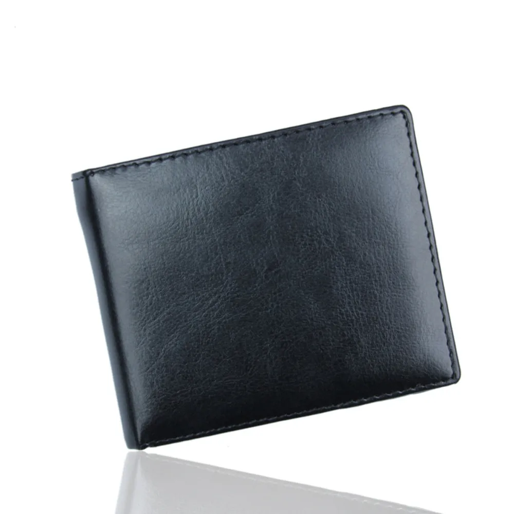 Кожаные мужские кошельки с карманом для монет Винтажный Мужской кошелек функция черный кожаный модный мужской мягкий кошелек с держателями карт