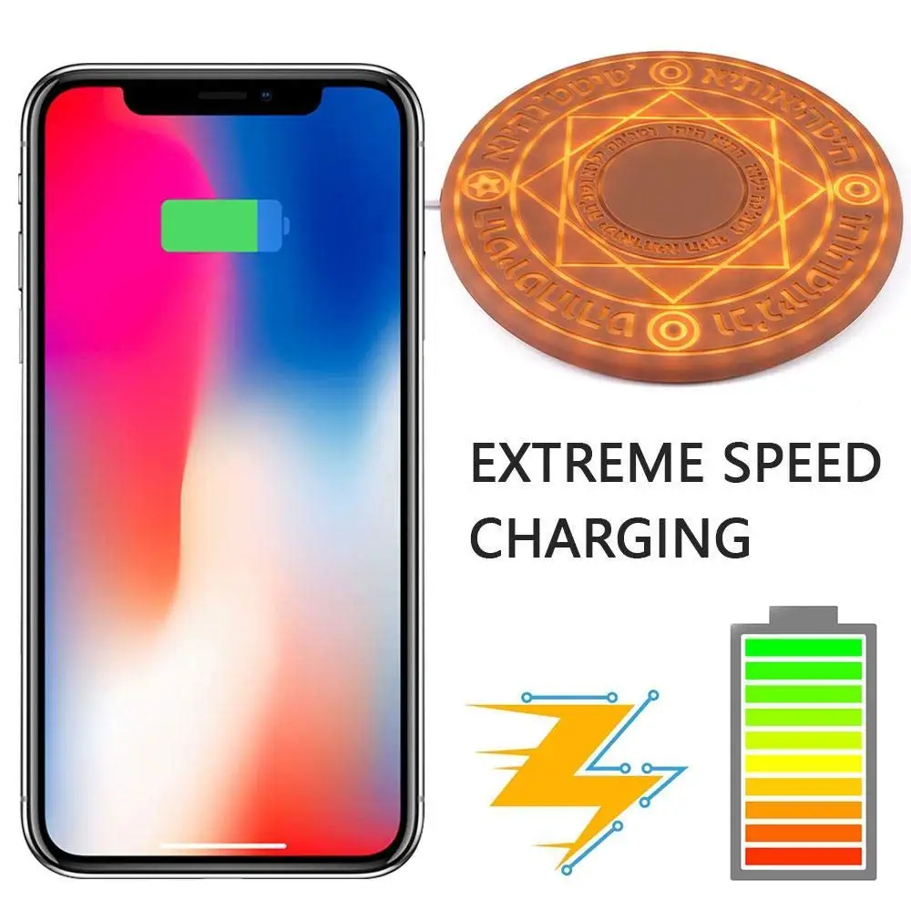 

5W/10W Magic Array Wireless Charger Universal Qi Wireless Fast Charger Charging Pad for iPhone X 8 Samsung Note Xiaomi Huawei