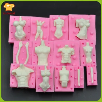 

Soft Clay Clay Fondant Doll Silicone Mould/Hand DIY Body Mold Soft Clay Molding Tool