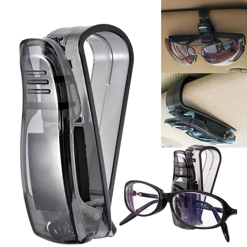 JX-LCLYL Car Sun Visor Glasses Sunglasses Ticket Receipt Card Holder Clip Storage Mount