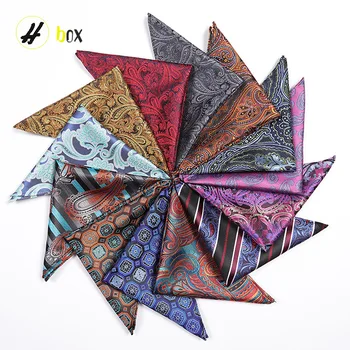 

Men's Pocket Towel Small Square Stripes Polka Dot Cashew Pattern Chest Towel Set Handkerchief Floral Print Small Pocket Towel