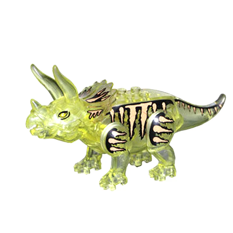 Jurassic Park Crystal Dinosaur World Wing Dragon Tyrannosaurus Assembling Toy DIY Model Building Blocks Gift for Kids Playmobil