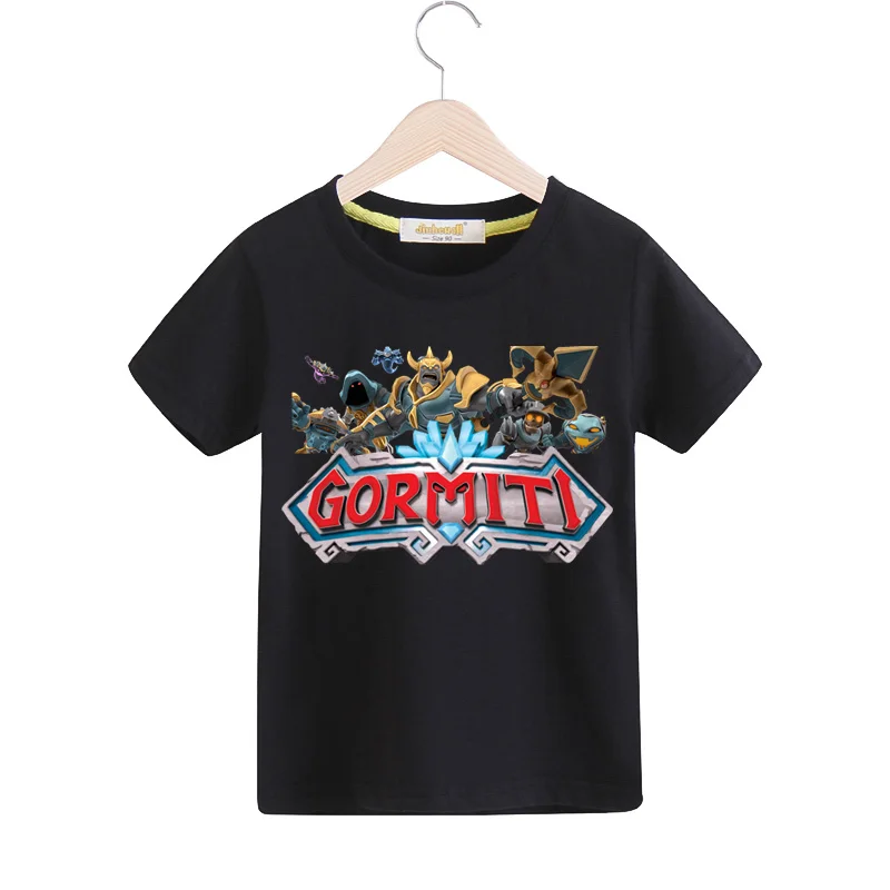 Boy Gormiti Game T-shirts Clothes Girls Summer White Casual Tshirts Children Short Sleeve Cotton Tee Top Clothing For Kids TX167 (1)