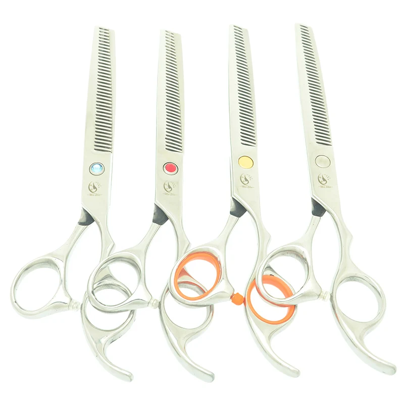 Meisha 7,0 дюймов серебряные ножницы для стрижки волос салон парикмахерские ThinningTesouras собака уход за волосами машинки для стрижки HA0356