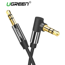 Ugreen áudio jack 3.5mm aux cabo macho para macho aux cabo 3.5mm jack cabo de áudio auxiliar para carro fone de ouvido mp3/4 telefone 3.5mm(China)