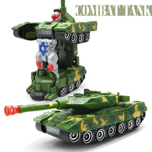 Электрический автомобиль Спортивный танк Трансформация Робот игрушка деформация автомобиль роботы игрушки для детей мальчик игрушки подарок