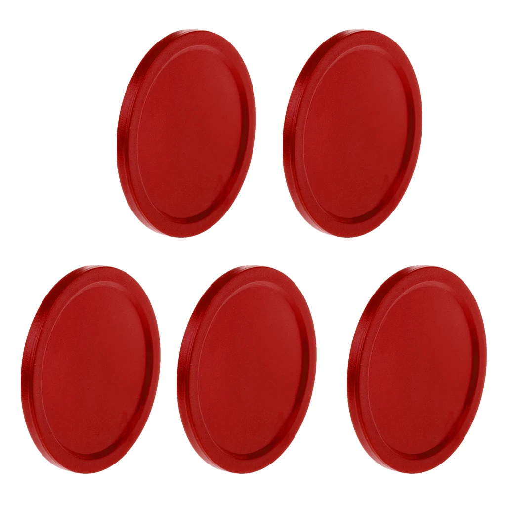 5 Pieces Air Hockey Table Replacement Pucks For Full Size Air Hockey Tables Standard Air Hockey Pucks Accessories