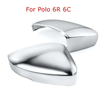 

For VW Golf MK7 7.5 GTI JETTA MK6 6 7 R Passat B7 Chrome Side Wing Mirror Covers Satin caps for polo 6R 6C Golf GTI 7