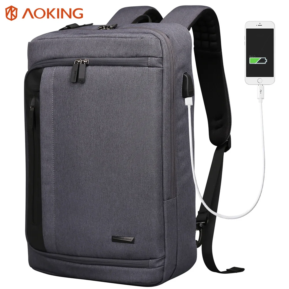 Aoking Men Backpack for laptop Large Capacity Multifunctional College