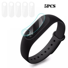5 Pcs/Lot for Xiaomi Mi Bands 2 Smart Wristband Screen Protector Ultrathin Soft HD Anti-Scratch Protective Film Cover(China)