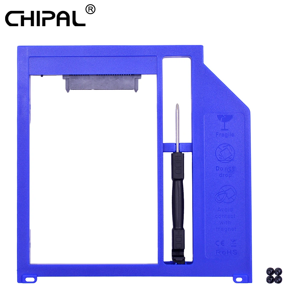 CHIPAL SATA 3,0 2nd HDD Caddy 9,5 мм 9 мм 7 мм SSD корпус жесткого диска корпус для Macbook Pro 1" 15" 1" SuperDrive Optibay