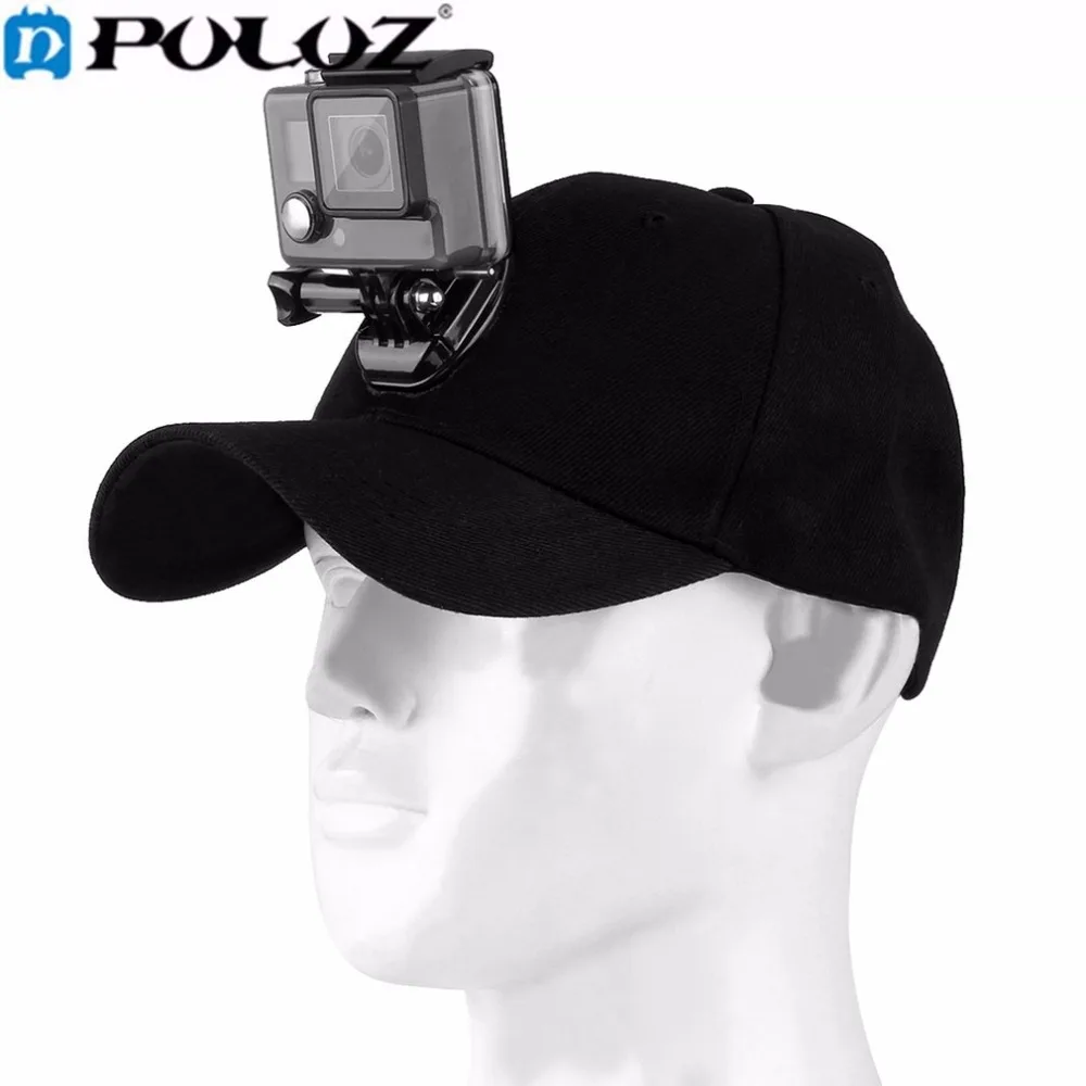 PULUZ для Go Pro Аксессуары бейсболка кепки Регулируемая Strapback кепки с j-крюк Пряжка Крепление Винт для GoPro HERO 5 4 3 + 3 2