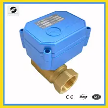 CWX-15 1/2 ''латунь моторизованный шаровой клапан DC24v электрический управления три провода CR02 DN15 для подогревателя воды, ирригационное оборудование, отопления