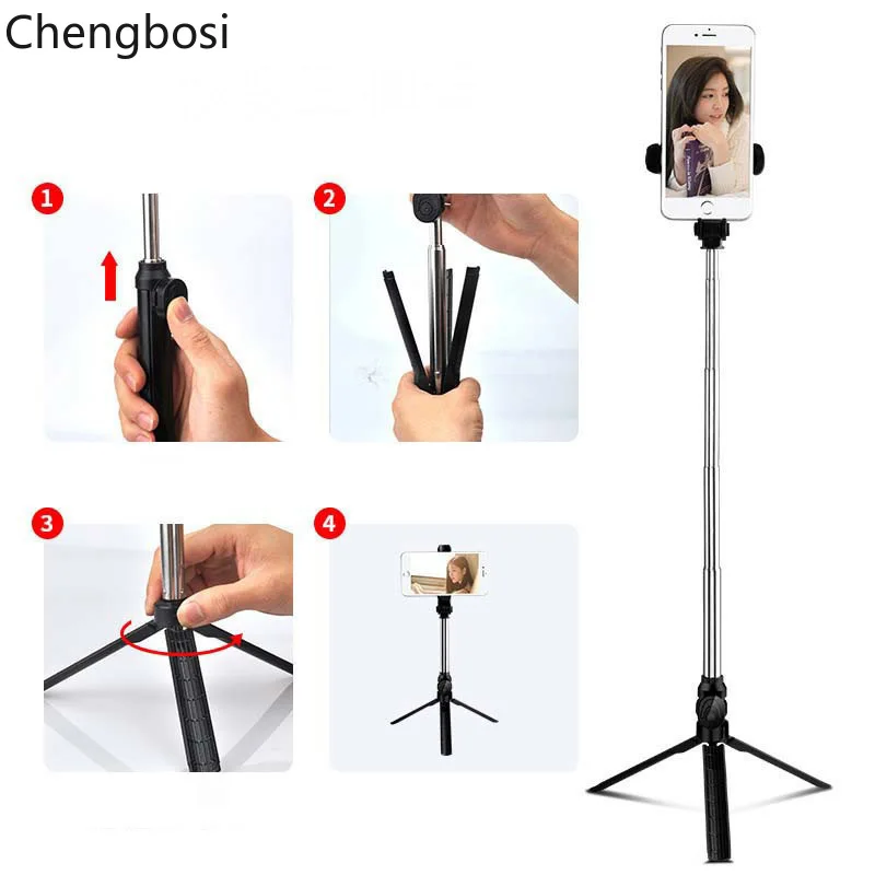 3 In 1 Wireless Tripod Monopod Selfie Stick Bluetooth with Button Selfie Stick for Android OS Iphone 678 Plus IOS Selfie Sticks 3 In 1 Wireless Tripod Monopod Selfie Stick Bluetooth with Button Selfie Stick for Android OS Iphone 678 Plus IOS Selfie Sticks