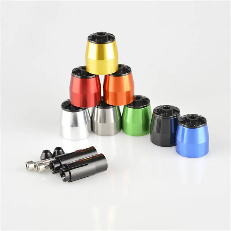 Universal 7/8 Motorcycle Handlebar Grips Bar End Cap Plug Slider