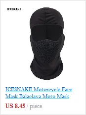 ICESNAKE мотоциклетная маска для лица термальная Флисовая Балаклава мотоциклетная Лыжная снегоходная велосипедная маска на все лицо под шлем капюшон шапка