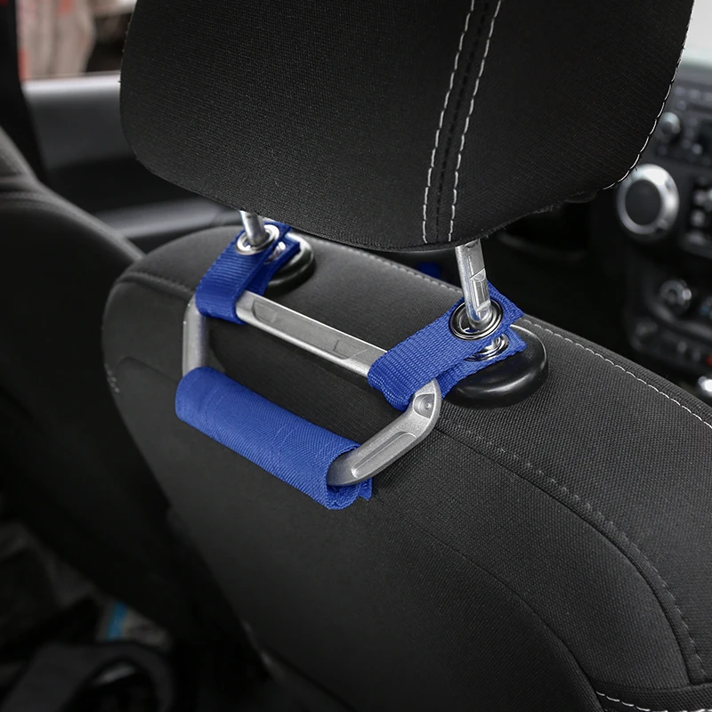 SHINEKA 4x4WD Armrest Seat Grab Handles Grip Bar Pulling Handle for Jeep Wrangler CJ TJ JK Sports Sahara Rubicon Car Styling