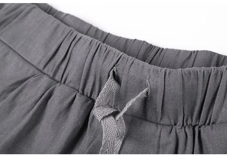 Для мужчин брюки однотонные Повседневное Хлопковые Штаны Для мужчин белье свободные джоггеры брюки Для мужчин модные высокое качество удобные брюки K482