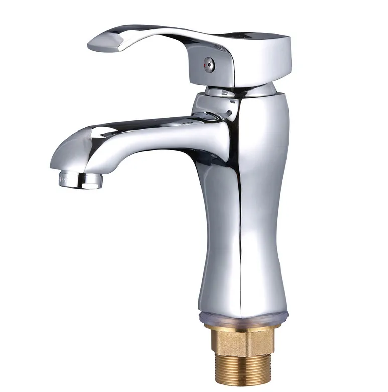 Free Shipping Square Bathroom Basin Sink Faucet With Single Handle Hole Of Solid Brass | Обустройство дома