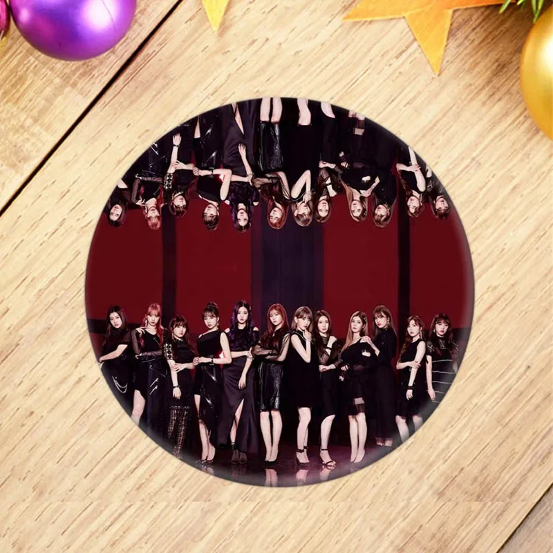 

Korean KPOP IZONE Concert Album Brooch Pin Badge Accessories For Clothes Hat Backpack Decoration