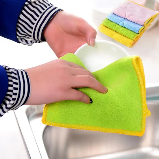 Microfiber Two Sided Good Water Absorption Kitchen Cleaning Cloth Microfiber Two Sided Good Water Absorption Kitchen Cleaning Cloth Lint Free Soft 5pcs In Cloths From Home Garden On Aliexpress Alibaba