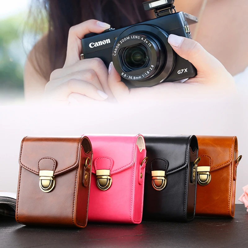 Дешевый Высокое качество PU Камера мешок кожаный чехол для Nikon CoolPix P340 P330 P320 P310 W300 W100 AW130 AW120 AW110 AW100 A900 a10 S33 S31