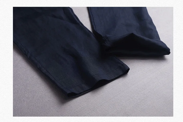 Бразильский стиль 100% льняные длинные брюки Мужская брендовая одежда брюки мужские эластичные повседневные брюки мужские белые однотонные
