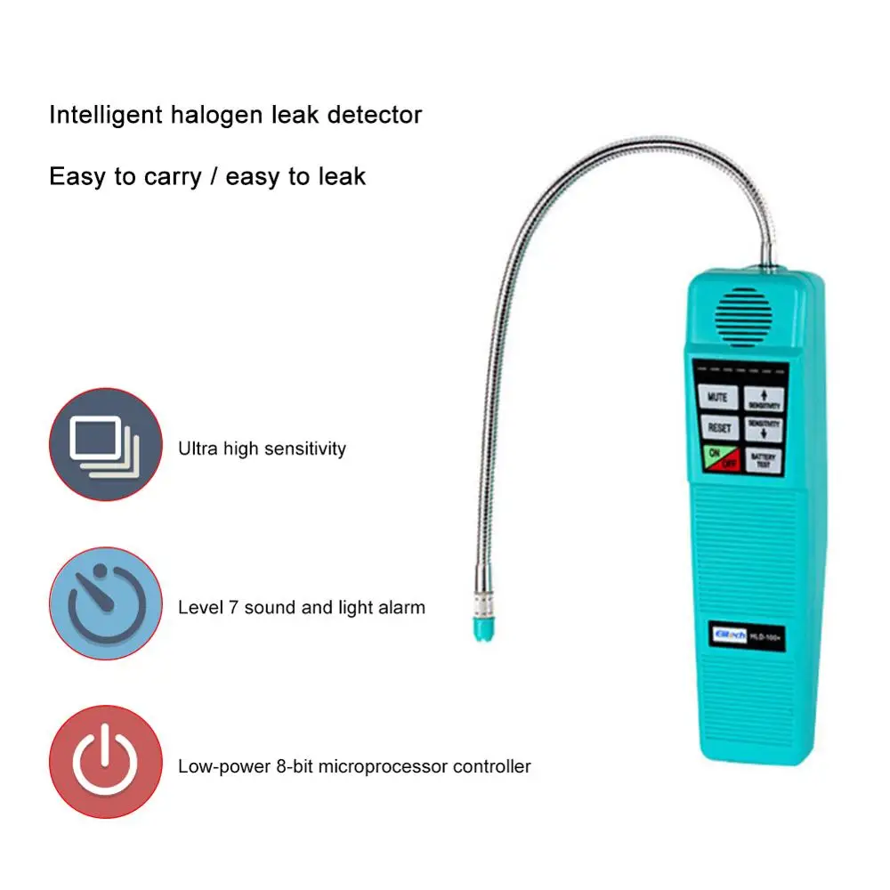 

High Sensitivity 3g/yr HLD-100+ Halogen Gas Leak Detector Air Conditioning Refrigerator Gas Leak Detector Corona Sensor
