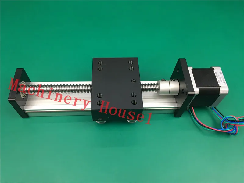 

SGK 1605 200MM Ball Screw Slide Rail Linear Guide Moving Table Slip-way+ 1pc nema 17 Stepper Motor